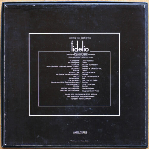 Beethoven • Fidelio • EMI 1C 165-02125/7 X Angel Series • Helga Dernesch • Helen Donath • Jose van Dam • Karl Ridderbusch • Jon Vickers • Berliner Philharmoniker • Herbert von Karajan