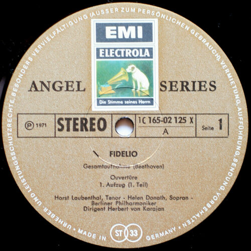 Beethoven • Fidelio • EMI 1C 165-02125/7 X Angel Series • Helga Dernesch • Helen Donath • Jose van Dam • Karl Ridderbusch • Jon Vickers • Berliner Philharmoniker • Herbert von Karajan