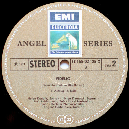 Beethoven • Fidelio • EMI 1C 165-02125/7 X Angel Series • Helga Dernesch • Helen Donath • Jose van Dam • Karl Ridderbusch • Jon Vickers • Berliner Philharmoniker • Herbert von Karajan