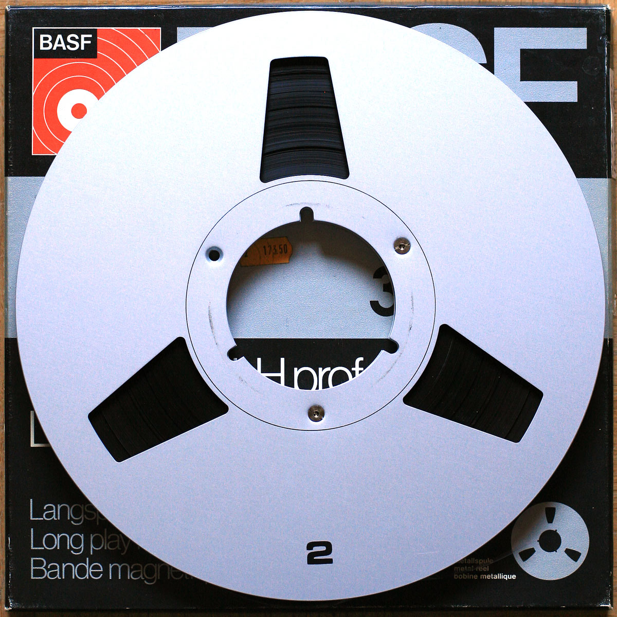 BASF LPR 35 • Bande magnétique avec bobine métallique • Sound recording tape with metal reel • Tonband mit Metallspule • Ø 26.5 cm • NAB • Occasion • Used