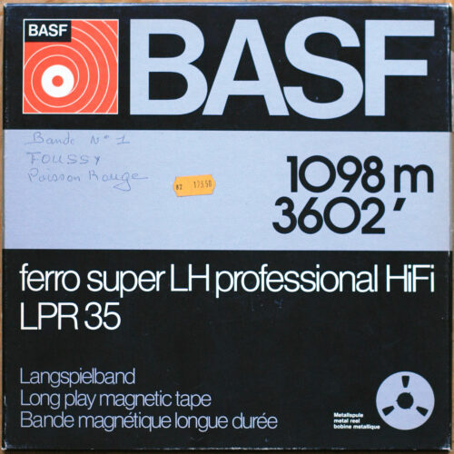 BASF LPR 35 • Bande magnétique avec bobine métallique • Sound recording tape with metal reel • Tonband mit Metallspule • Ø 26.5 cm • NAB • Occasion • Used