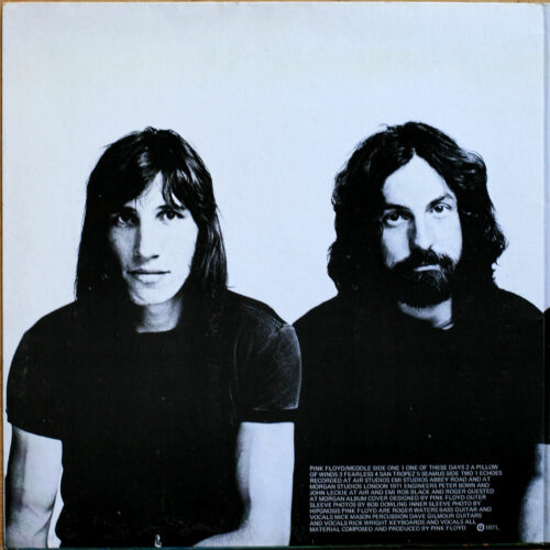 Pink Floyd • Meddle • Harvest SHVL 795 – EMI 2C 064-04917 (Y Price Code) • David Gilmour • Nick Mason • Roger Waters • Richard Wright