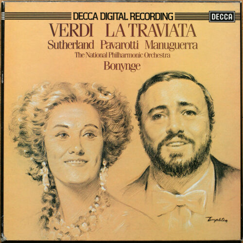 Verdi • La Traviata • Decca D212D 3 • Joan Sutherland • Luciano Pavarotti • Matteo Manuguerra • Marjon Lambriks • National Philharmonic Orchestra • Richard Bonynge
