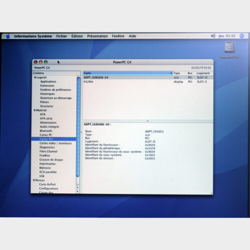 Adaptec AHA-2930CU • Carte SCSI PCI 50 pins • 50 pin PCI SCSI controller card • Apple Macintosh • PowerMac