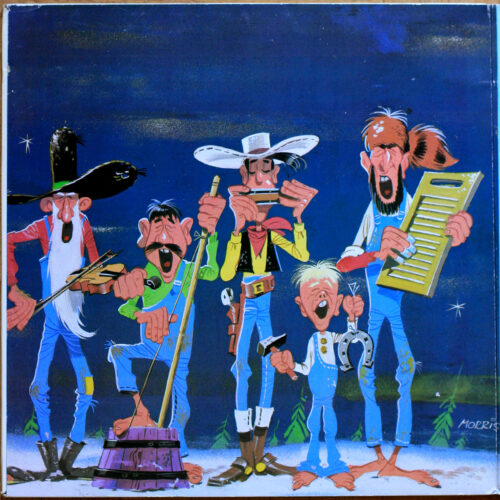 The Lucky Band • Vogue LDA 20333 • Pochette réalisée par Morris (Lucky Luke) • Buffalo square dance • Miss Clara • Morris dance • Happy Willy • Miss Dalton