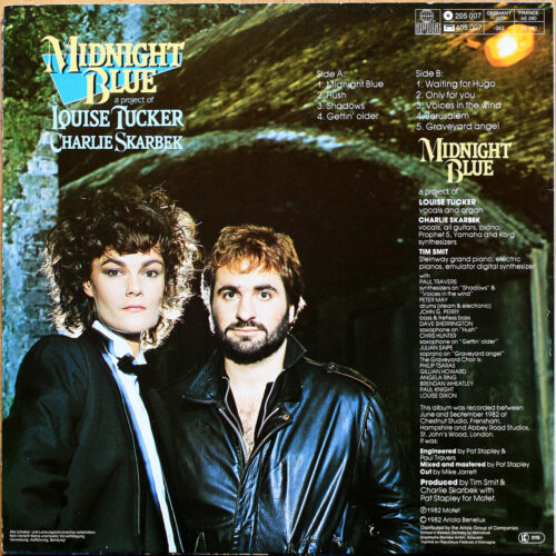 Louise Tucker & Charlie Skarbek • Midnight Blue • Ariola 205 007 • Peter May • John G. Perry • Julian Saipe • Tim Smit • Paul Travers