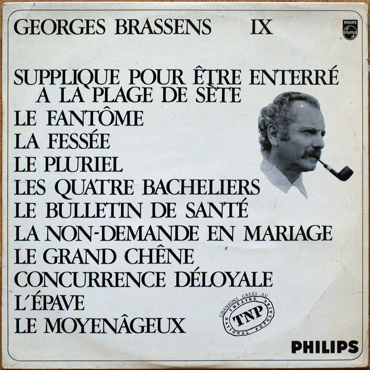 Georges Brassens • Volume n° 09 • Supplique pour être enterré à la plage de Sète • Philips 77.854 L Mono