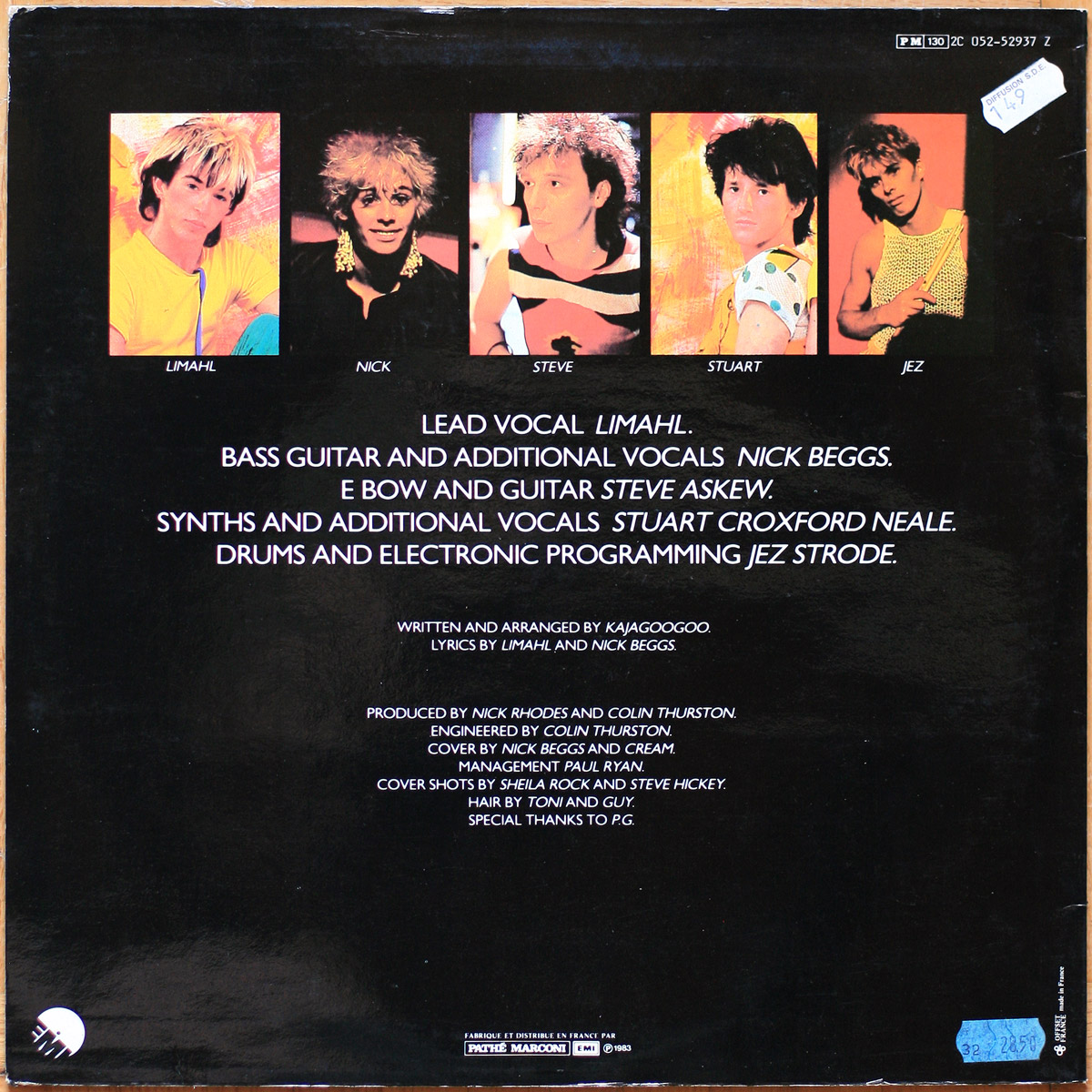 Kajagoogoo • Too Shy (Hush Hush Eye To Eye) • EMI 2C 052-52937 Z • Maxi single • 12" • 45 rpm