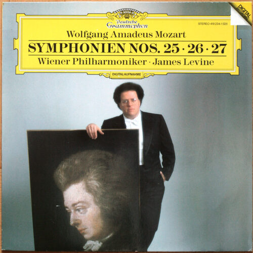 Mozart • Symphonies n° 25 – KV 183 & n° 26 – KV 184 & n° 27 – KV 199 • DGG 419 234-1 • Wiener Philharmoniker • James Levine