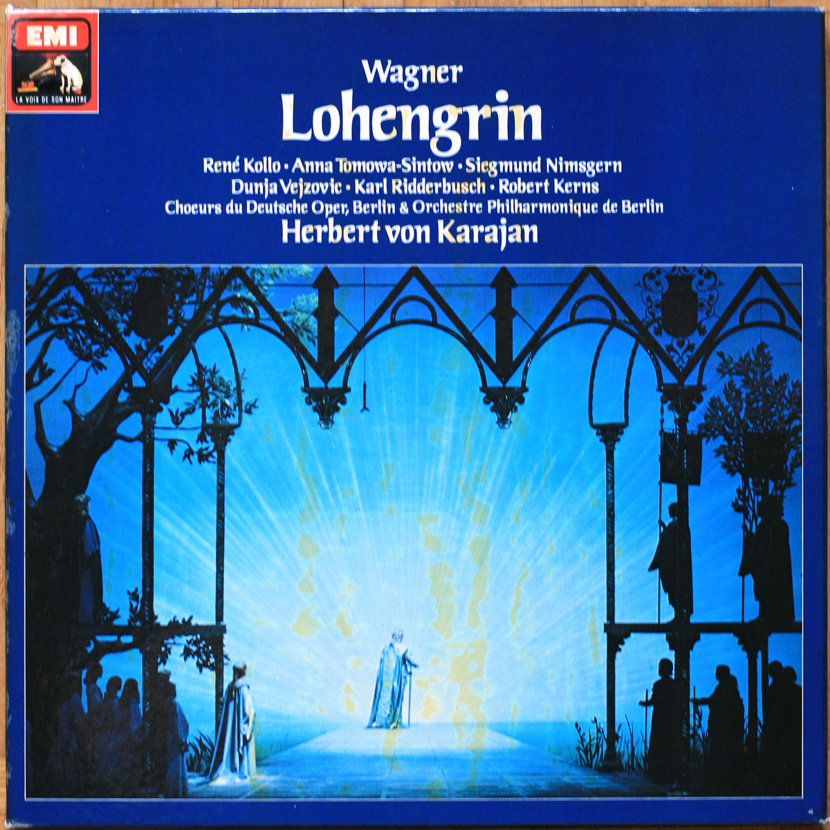 Wagner • Lohengrin • EMI 2C 165-43200/4 • René Kollo • Anna Tomowa-Sintow • Siegmund Nimsgern • Dunja Vejzović • Karl Ridderbusch • Berliner Philharmoniker • Herbert Von Karajan