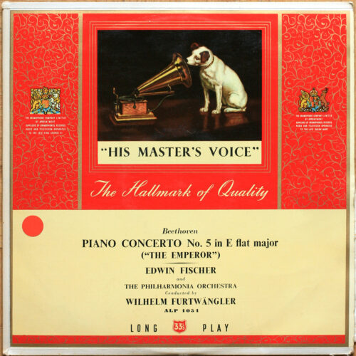 Beethoven • Concerto pour piano n° 5 "Empereur" • Klavierkonzert Nr. 5 • "Emperor" concerto • His Master's Voice ALP 1051 • Edwin Fischer • Philharmonia Orchestra • Wilhelm Furtwängler
