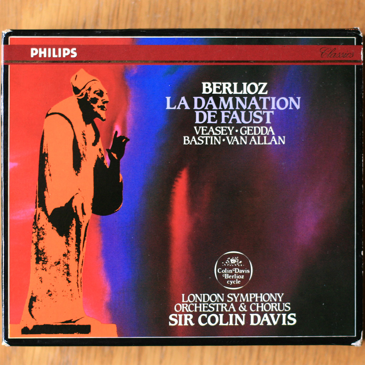 Berlioz • La damnation de Faust • Philips 416 395-2 • Richard Van Allan • Jules Bastin • Josephine Veasey • Gillian Knight • Nicolai Gedda • London Symphony Orchestra • Colin Davis