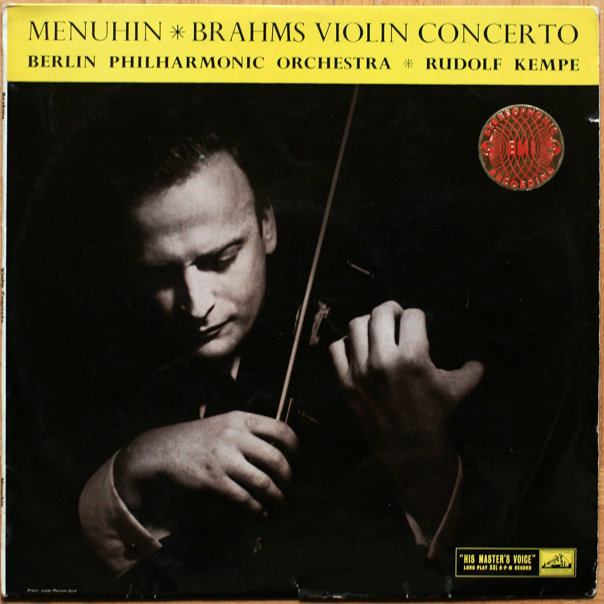 Brahms • Concerto pour violon • Violonkonzert • Violin concerto • Op. 77 • His Master's Voice ASD 264 • Yehudi Menuhin • Berliner Philharmoniker • Rudolf Kempe