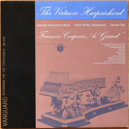 Couperin • Œuvres choisies pour clavecin • Selected harpsichord works • Vol. 2 • Vanguard BG 619 • Anton Heiller