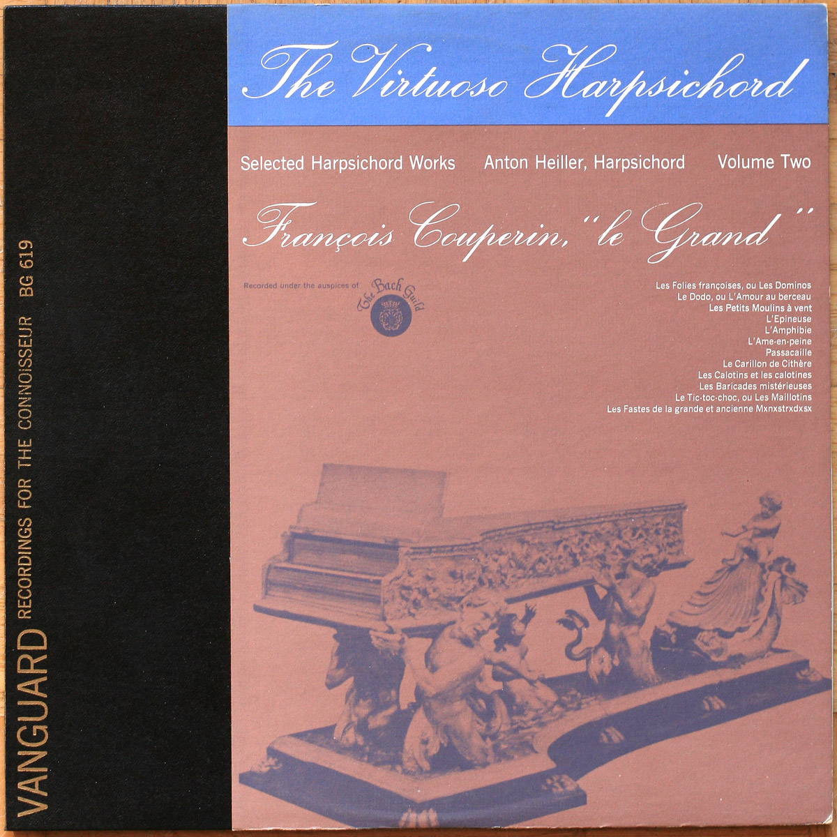 Couperin • Œuvres choisies pour clavecin • Selected harpsichord works • Vol. 2 • Vanguard BG 619 • Anton Heiller