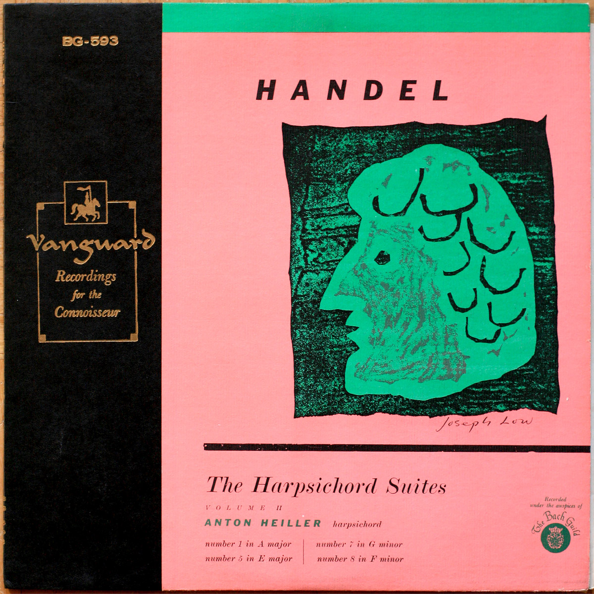 Händel • Haendel • Suites pour clavecin • The harpsichord suites • Vol. 2 • Vanguard BG 593 • Anton Heiller