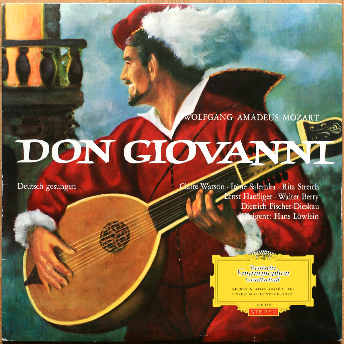 Mozart • Don Giovanni • DGG 136 415 SLPEM Red Stereo • Dietrich Fischer-Dieskau • Rita Streich • Ernst Haefliger • Walter Berry • Radio-Symphonie-Orchester Berlin • Hans Löwlein
