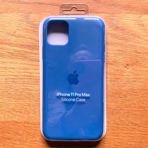 Apple • iPhone 11 Pro Max • MY1222M/A • Coque en silicone • Bleu lin • Occasion • Silicone case • Linen blue • Used • Silikon Case • Gebraucht