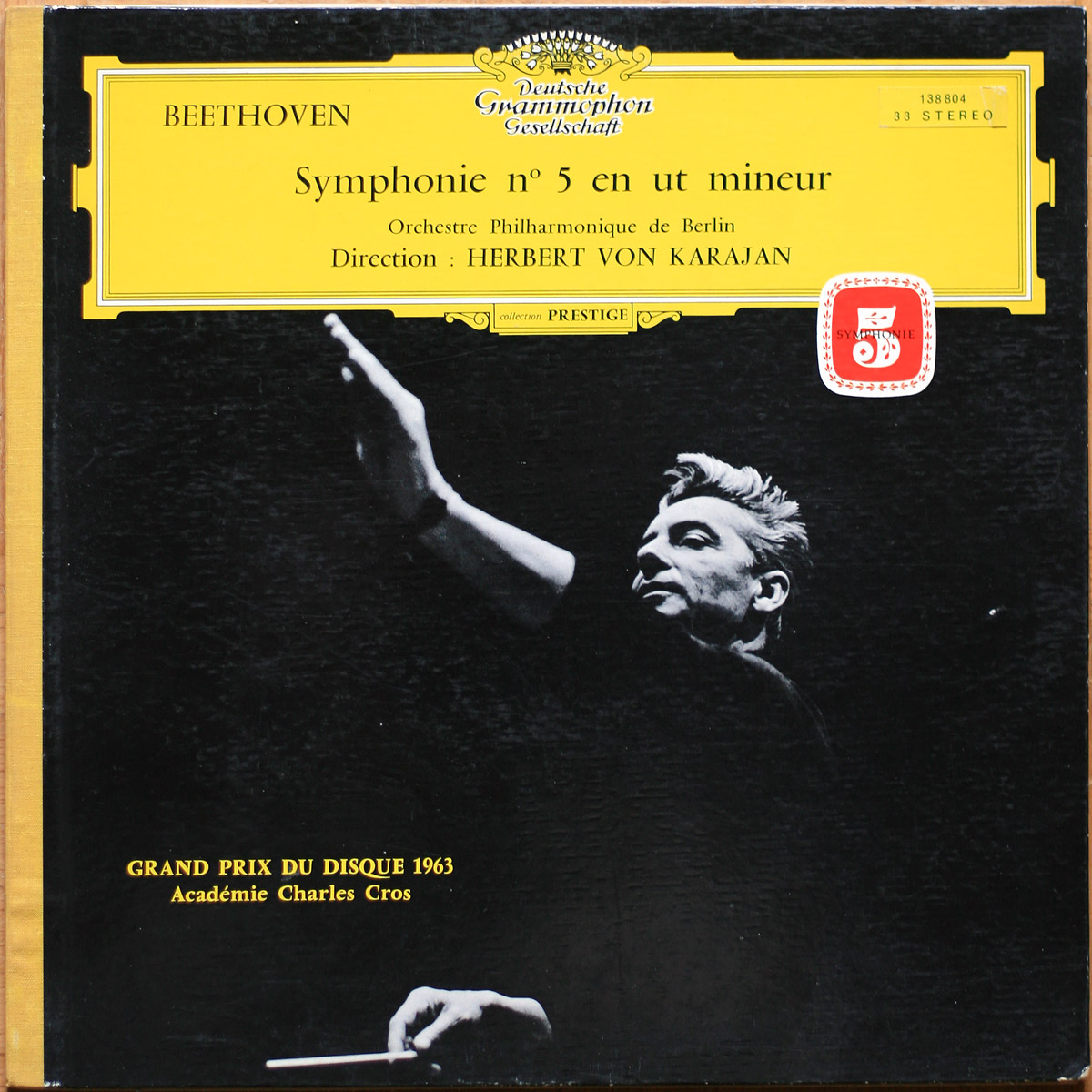 Beethoven • Symphonie n° 5 • DGG 138 804 SLPM • Berliner Philharmoniker • Herbert von Karajan