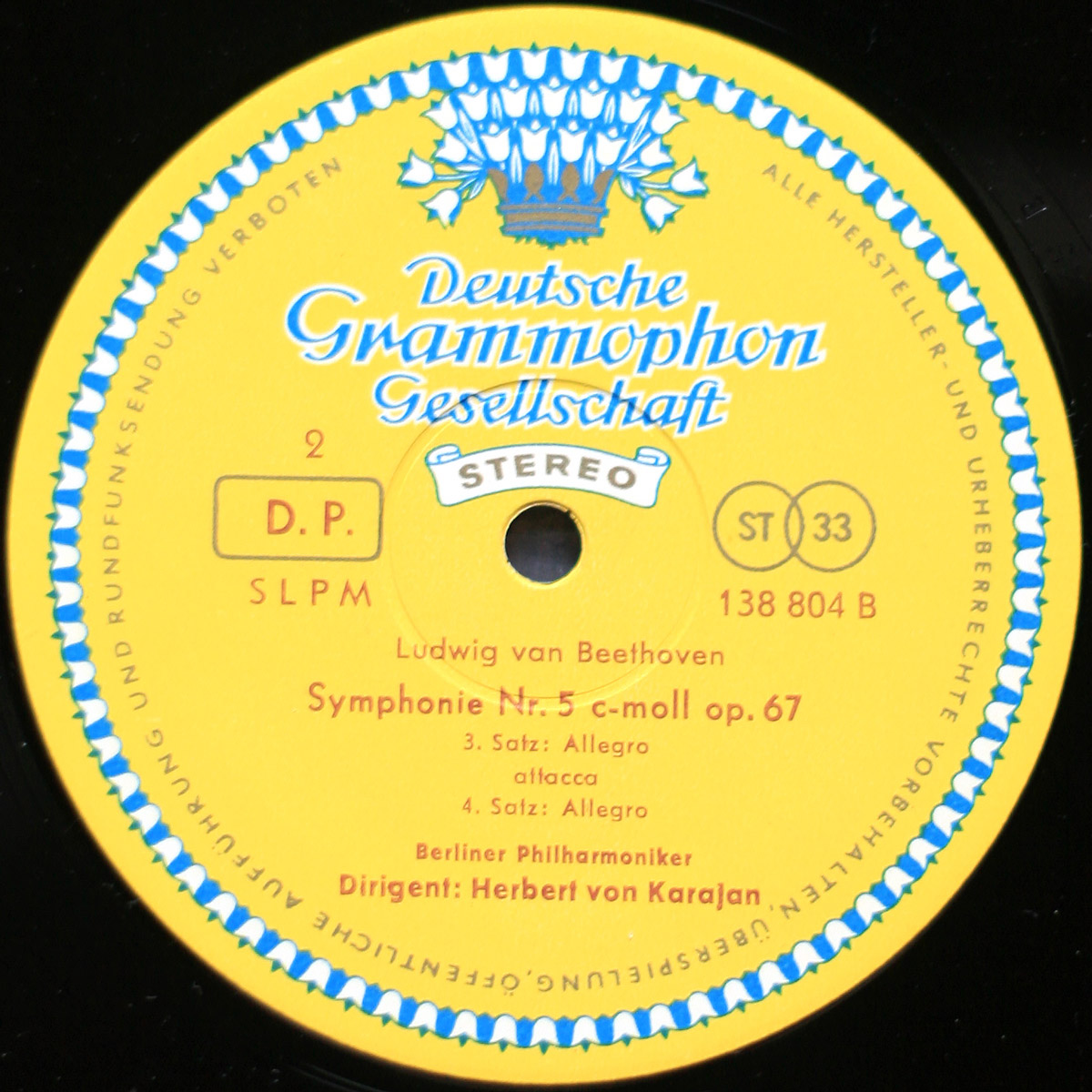 Beethoven • Symphonie n° 5 • DGG 138 804 SLPM • Berliner Philharmoniker • Herbert von Karajan – Image 3
