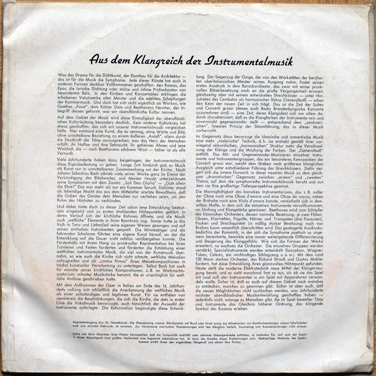 Beethoven • Symphonie n° 5 • Telefunken LSK 7021 • Philharmonisches Staatsorchester Hamburg • Joseph Keilberth