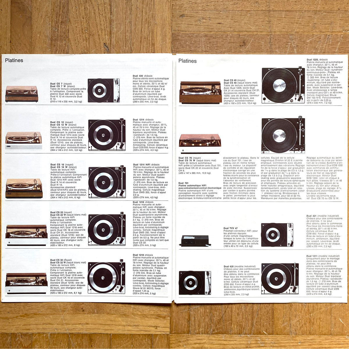 Dual • 1973/74 • Catalogue HiFi en français • HiFi sales catalogue • HiFi Katalog