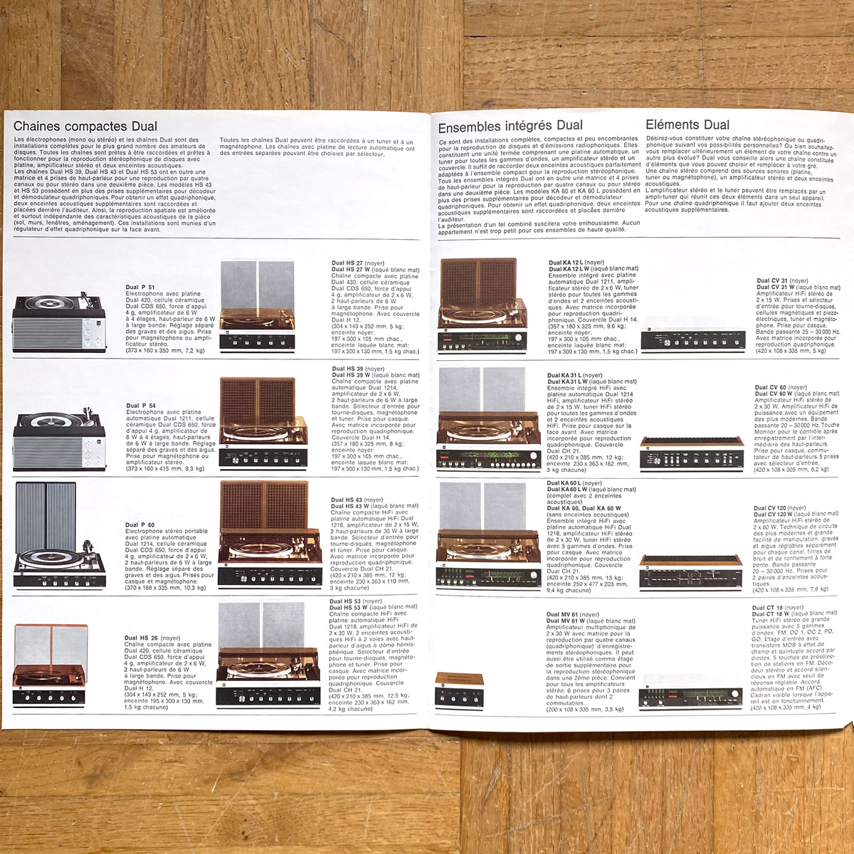 Dual • 1973/74 • Catalogue HiFi en français • HiFi sales catalogue • HiFi Katalog