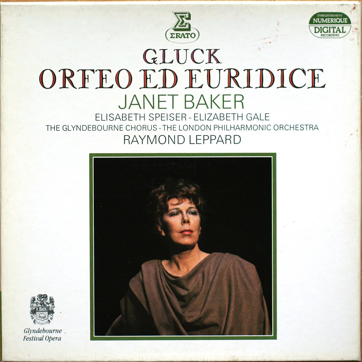 Gluck • Orfeo Ed Euridice • Erato NUM 750423 • Janet Baker • Elisabeth Speiser • Elizabeth Gale • London Philharmonic Orchestra • Raymond Leppard