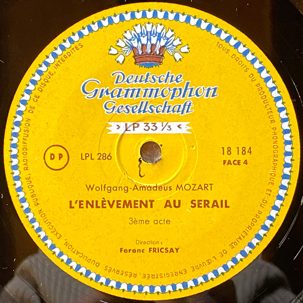Mozart • Die Entführung aus dem Serail • L'enlèvement au sérail • DGG 18184/185 • Rita Streich • Maria Stader • RIAS-Symphonie-Orchester Berlin • Ferenc Fricsay