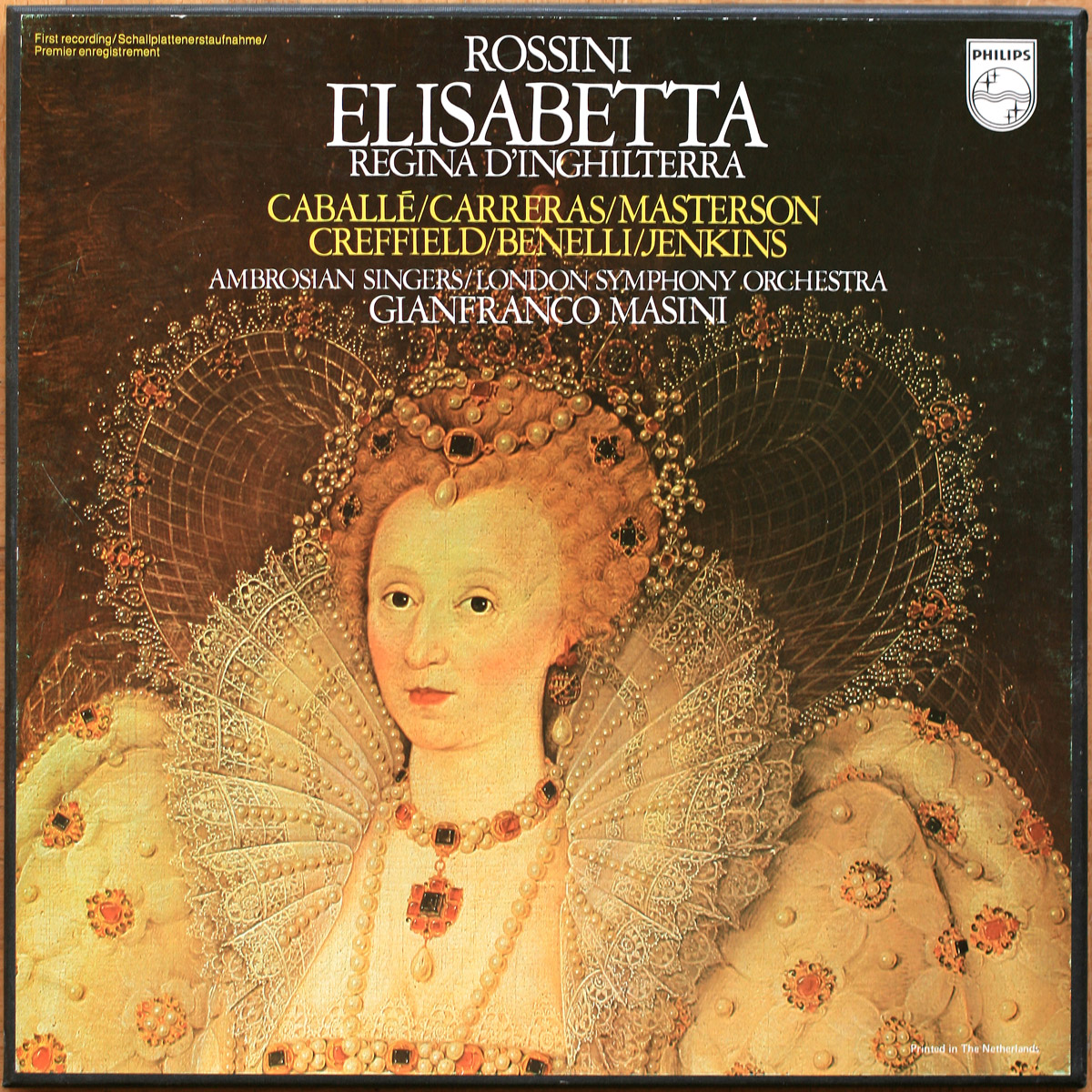 Rossini • Elisabetta regina d'Inghilterra • Philips 6703 067 • Montserrat Caballé • José Carreras • London Symphony Orchestra • Gianfranco Masini