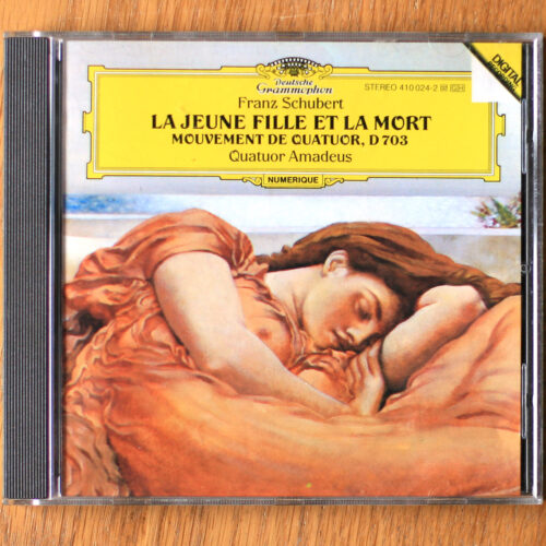 Schubert • Quatuor à cordes n° 14 "La jeune fille et la mort" • Streichquartett Nr. 14 "Der Tod Und Das Mädchen" • D. 810 • DGG 410 024-2 • Amadeus-Quartett