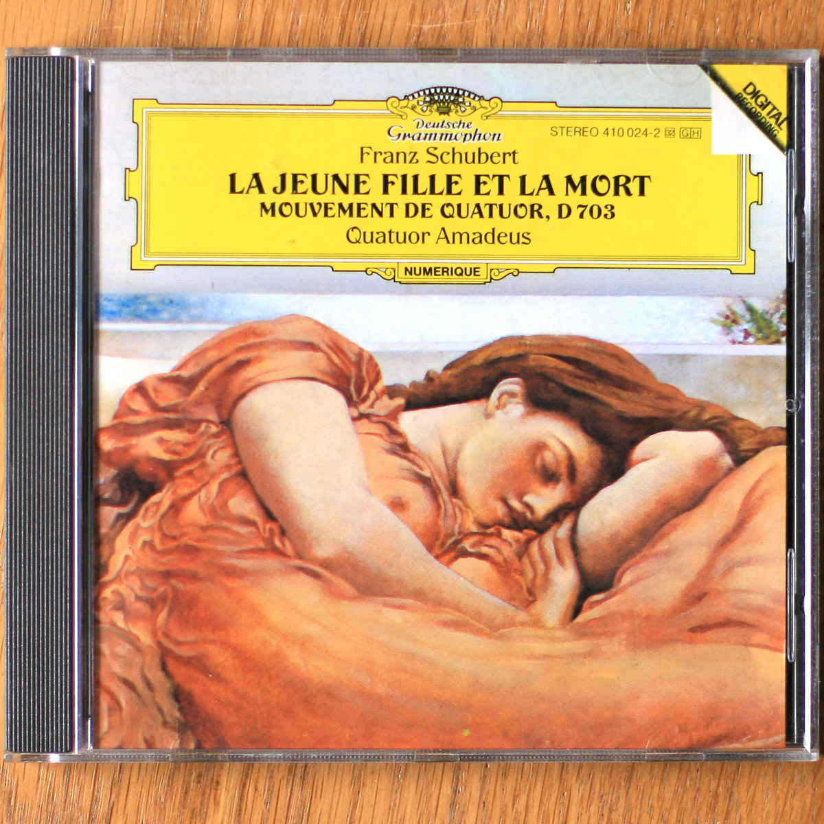 Schubert • Quatuor à cordes n° 14 "La jeune fille et la mort" • Streichquartett Nr. 14 "Der Tod Und Das Mädchen" • D. 810 • DGG 410 024-2 • Amadeus-Quartett