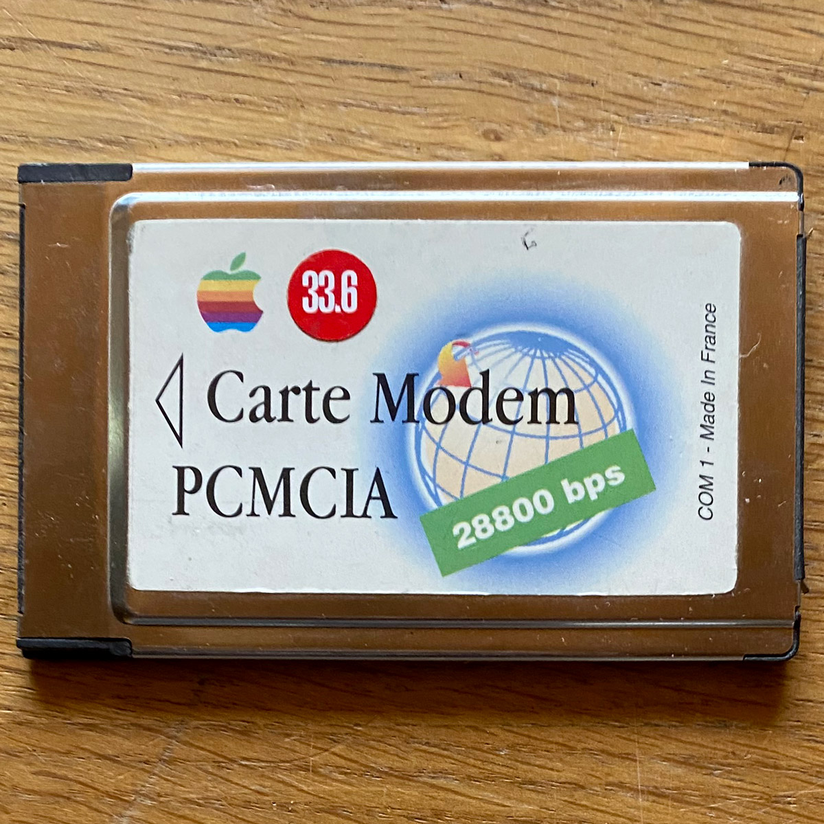 Apple Macintosh • PowerBook • Carte modem 33.6 • Modem card 33.6 • PCMCIA