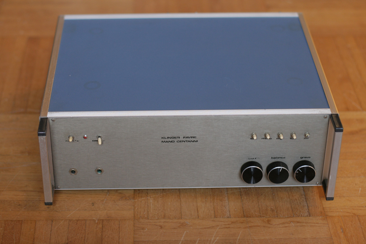 Klinger Favre "Mano Centanni" • Amplificateur stéréo intégré • Stereo integrated amplifier • 1975 • Occasion • Used